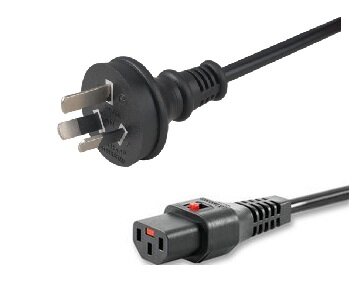 IEC LOCK 0 5m IEC C13 to Aus 3 Pin Plug Power Cord-preview.jpg